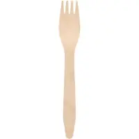 Papstar 1000 Gabeln, Holz pure 16,5 cm