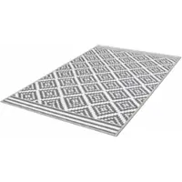 Jet-Line Outdoorteppich Austin Grau mit Geometrischen Mustern 120 x 180 cm