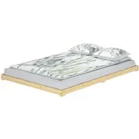 Erst-Holz Futonbett Bodenbett extra niedriges Holzett 140x200 Kiefer lackiert Zubehör wählbar V-60.47K-14 ohne Zubehör