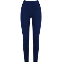 Mey Leggings "COTTON PURE", Damen, Gr. 46, N-Gr, blau (night blau), Single Jersey, Obermaterial: 94% Baumwolle, 6% Elasthan, lang, Hosen Leggings, Elastischer Bund