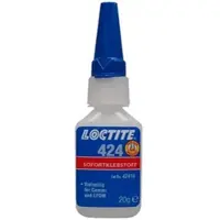 Loctite 424 Kunststoff-Sofortklebstoff farblos, niedrigviskos, 20gr Flasche - farblos/transparent