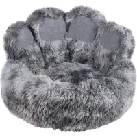 Nobby Hundebett Paw grau, Maße: Ø 90 x 24 cm / 45 cm