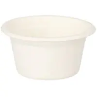 Papstar Dressingschalen, Zuckerrohr "pure" 60 ml Ø 6 cm, 3 cm weiß, 20 x 12 Stück 240 Stück