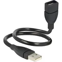 Trodat 35cm USB 2.0, 0,35 m, USB A, USB A, USB 2.0, Männlich/Weiblich, Schwarz
