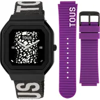 Tous Damen-Smartwatch 200351075 in Schwarz mit zusätzlichem Fashion-Armband