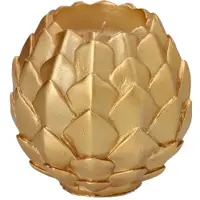 Starpak Kugelkerze Ø 10 cm gold "Pine Cone" 6 Stück