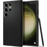 Spigen Samsung Galaxy S23 Ultra Hülle - Silikon - - Backcover/Soft Case - Schwarz