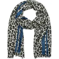 StyleBREAKER Schal "Weicher Schal mit Leoparden Print und Streifen" 1 Stk.