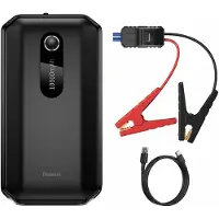 Baseus 3in1 Auto Starthilfe Power Bank 10000mAh LED Taschenlampe - Schwarz