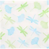 Papstar 200 Servietten, 3-lagig 1/4-Falz 40 cm x 40 cm grün Ginko