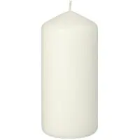Starpak Stumpenkerze mit extra langer Brenndauer Ø 60 mm, 130 mm weiss