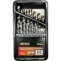 AWTOOLS HSS-G METAL DRILL BITS SET 25 pcs. / 1.0-13.0mm /