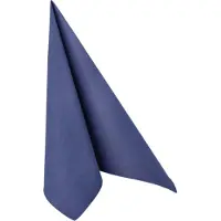 Papstar 50 Servietten "ROYAL Collection" 1/4-Falz 40 x 40 cm dunkelblau