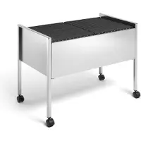 Durable Bürowagen H592xB760xT400mm silber mit 2 Hängeregistern für ca. 100 Hängeordner - 308223