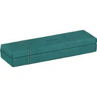 Rhodia Rhodiarama, Stiftebox aus Kunstleder, 21x5,5x3cm - Pfaugrün 194517C