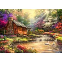 Blue Bird Puzzle Brookside Retreat - 1000 Teile Jigsaw Spaß