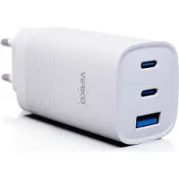 Verico Ladegerät MOJO GaN 65W PD, 3-Port (USB-A & USB-C) WH retail