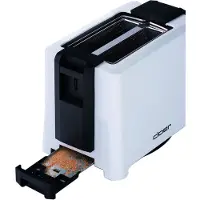 Cloer 3531 Full-Size Toaster für 2 XXL Scheiben, mit integriertem Brötchenaufsatz, stufenlosem Bräunungsgrad, Toast-Check-, Auftau- & Wiederaufwärmfunktion und Nachhebevorrichtung, weiß, 900 W