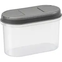 PLAST TEAM Vertriebs GmbH Trockenvorratsdose Margerit, 1,1 Liter, grau