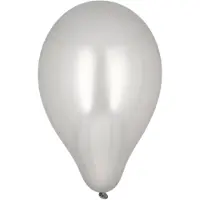 Papstar Luftballons Ø 25 cm silber 120 Stück