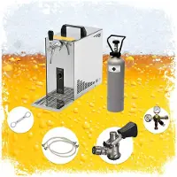 Ich-zapfe Komplett Set - Zapfanlage, Bierzapfanlage, Bierkoffer, Durchlaufkühler PYGMY 25 1-leitig Trockenkühler, 35 Liter/h, Flach
