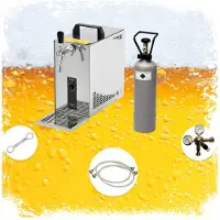 Ich-zapfe Komplett Set - Zapfanlage, Bierzapfanlage, Bierkoffer, Durchlaufkühler PYGMY 25 LE, 1-leitig Trockenkühler, 30 Liter/h, Green Line, ohne