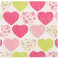 Papstar 20 Servietten, 25 cm x 25 cm 3-lagig 1/4-Falz