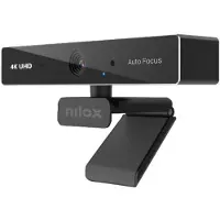 Nilox 4K Webcam with Autofocus, 30 FPS, Dual Mics