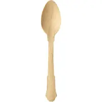 Papstar Kaffeelöffel, Holz "pure" 12 cm natur "Vintage", 15 x 6 Stück