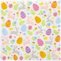 Papstar Servietten, 3-lagig 1/4-Falz 33 cm x 33 cm "Happy Easter", 15 x 20 Stück 300 Stück