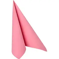 Papstar 50 Servietten "ROYAL Collection" 1/4-Falz 40 x 40 cm rosa