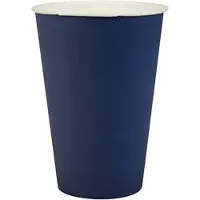 Papstar 300 Pappbecher 0,2 l blau dunkelblau Kaltgetränk Becher