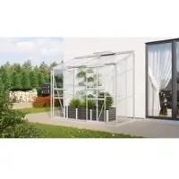 Pergart Vitavia, Aktionsangebot (inkl. 60 Euro Zubehör): Anlehn-Gewächshaus "Styx 3300", aluminium eloxiert, 3,3 m², 3 mm ESG
