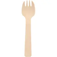 Papstar Gabeln, Holz "pure" 10 cm 1000 Stück