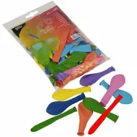 Papstar Luftballons farbig sortiert "verschiedene Formen", 10 x 50 Stück 500 Stück