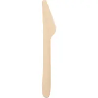 Papstar Messer, Holz "pure" 16,5 cm, 10 x 100 Stück 1000 Stück