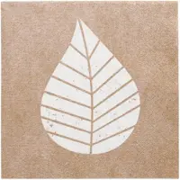 Papstar 10 X 20 Servietten, 3-lagig 1/4-Falz 33 cm x 33 cm natur "Graphic Leaves"