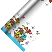 Papstar 12 Rollen Tischdecke, Papier 5 m x 1,2 m Pirate Crew Piraten