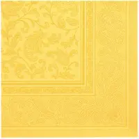Papstar 20 Servietten "ROYAL Collection" 1/4-Falz 40 cm x 40 cm Gelb