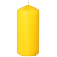 Starpak 10 X Stumpenkerze Ø 60 mm · 130 mm goldgelb