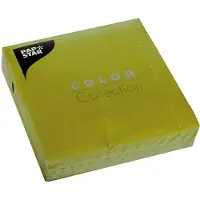 Papstar 700 Servietten, 3-lagig 1/4-Falz 33 cm x 33 cm olivgrün