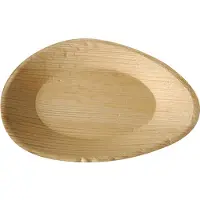 Papstar 20 X 6 Teller, Palmblatt "pure" oval 26 cm x 17 cm x 2,5 cm