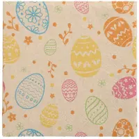 Papstar Servietten, 3-lagig 1/4-Falz 33 cm x 33 cm natur "Eggs", 15 x 20 Stück 300 Stück