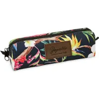 Zagatto Schwarze federmäppchen mit Blumen Motiv Federtasche Kollektion "Rio" ZG643