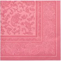 Papstar Servietten "ROYAL Collection" 1/4-Falz 40 cm x 40 cm rosa "Ornaments" 160 Stück