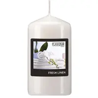 Gala Duft-Stumpenkerzen, Fresh Linen, Ø 58 mm · 110 mm, "Flavour", 6 Stück