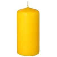 Starpak Stumpenkerze Ø 50 mm, 100 mm goldgelb