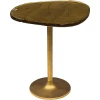 KAWOLA Beistelltisch DARI M Glas gold
