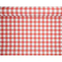 Papstar 5 Rollen Papiertischtuch mit Damastprägung 50 m x 1 m rot Vichy Karo
