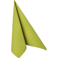 Papstar 8 X 20 Servietten "ROYAL Collection" 1/4-Falz 40 cm x 40 cm olivgrün